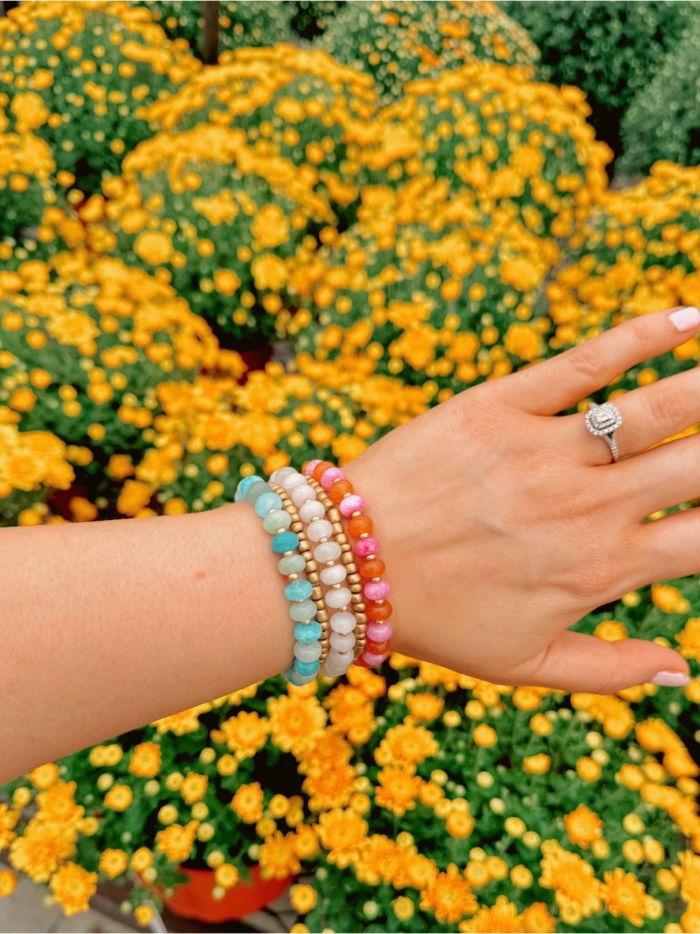 Jade bracelet stack